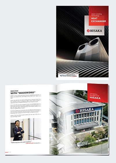 Company profile design for Hisaka Malaysia