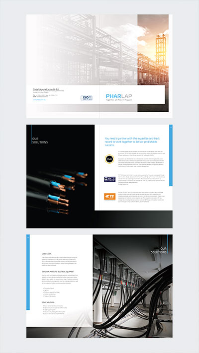 Company profile design for Pharlap