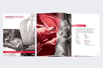 Company profile design for Prime Track