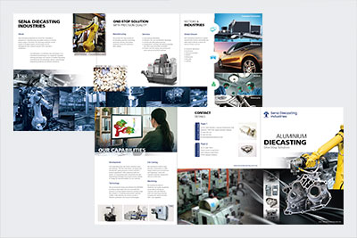 Company brochure design for Sena DieCasting