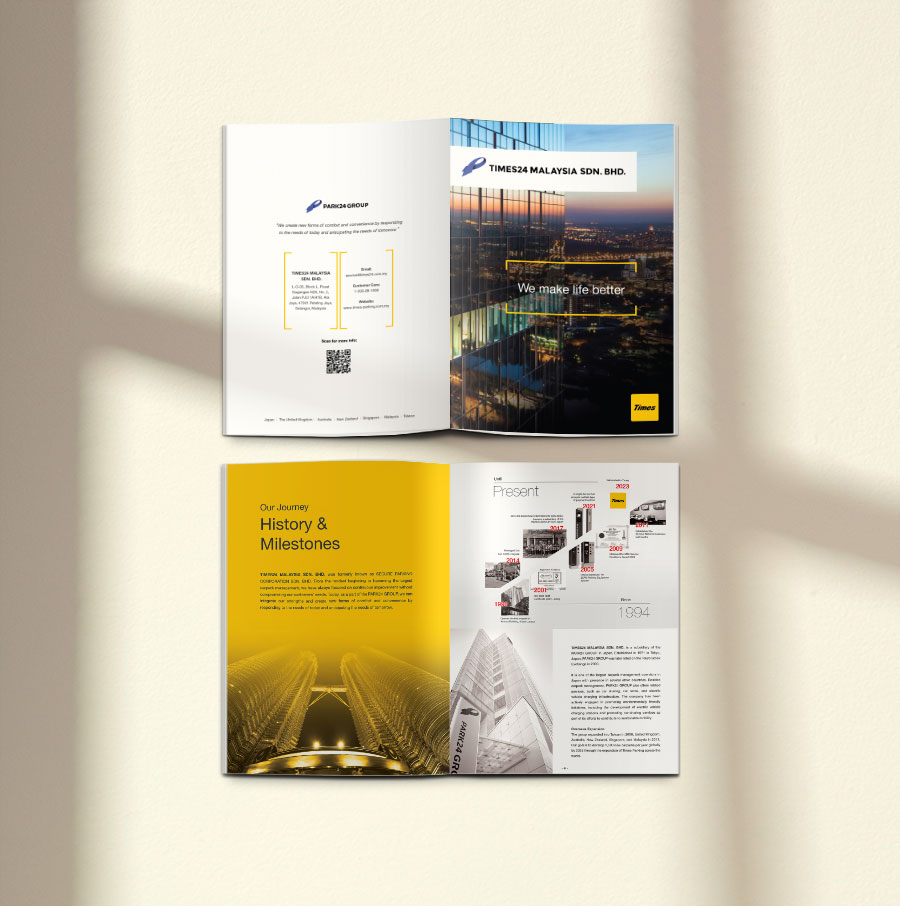 Marketing brochure design for Times24 Malaysia - Henz Studio