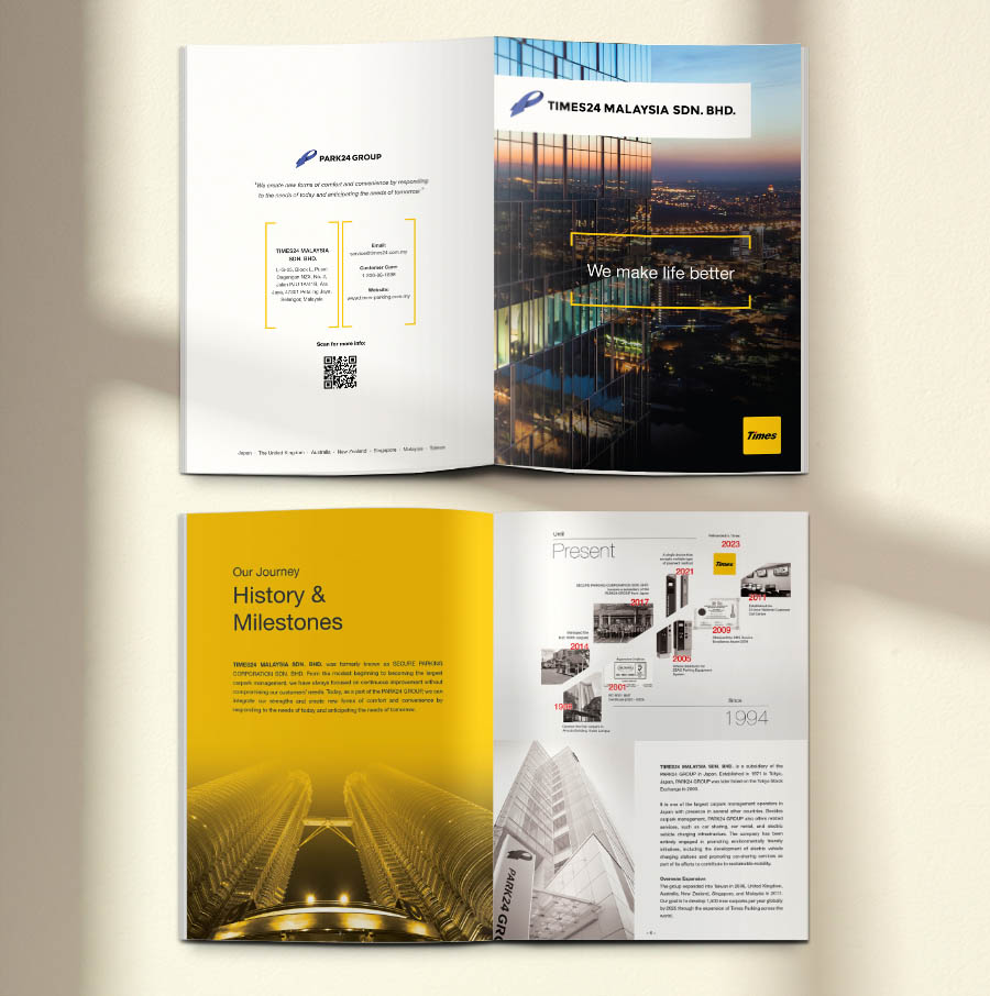 Times24 markting brochure design